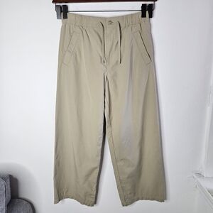 COS Men's Wide Leg Khaki Pants Size EUR S/Elastic Waist Fits Sizes 31-34